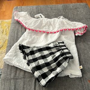 Kate spade sz 4 shorts/top outfit